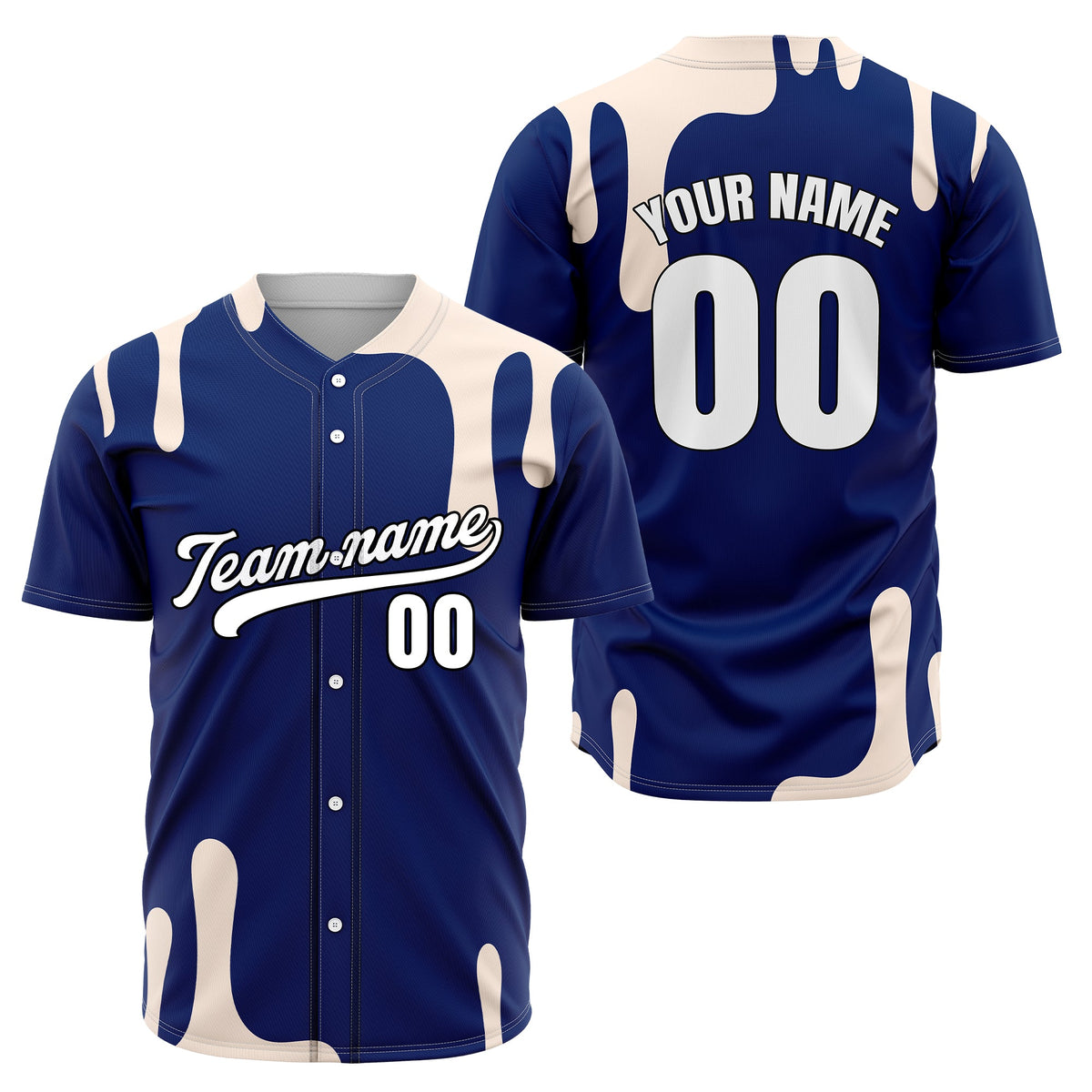 Custom Ink Dripline Black Sports Jersey Personalized Uniform with Name & Number