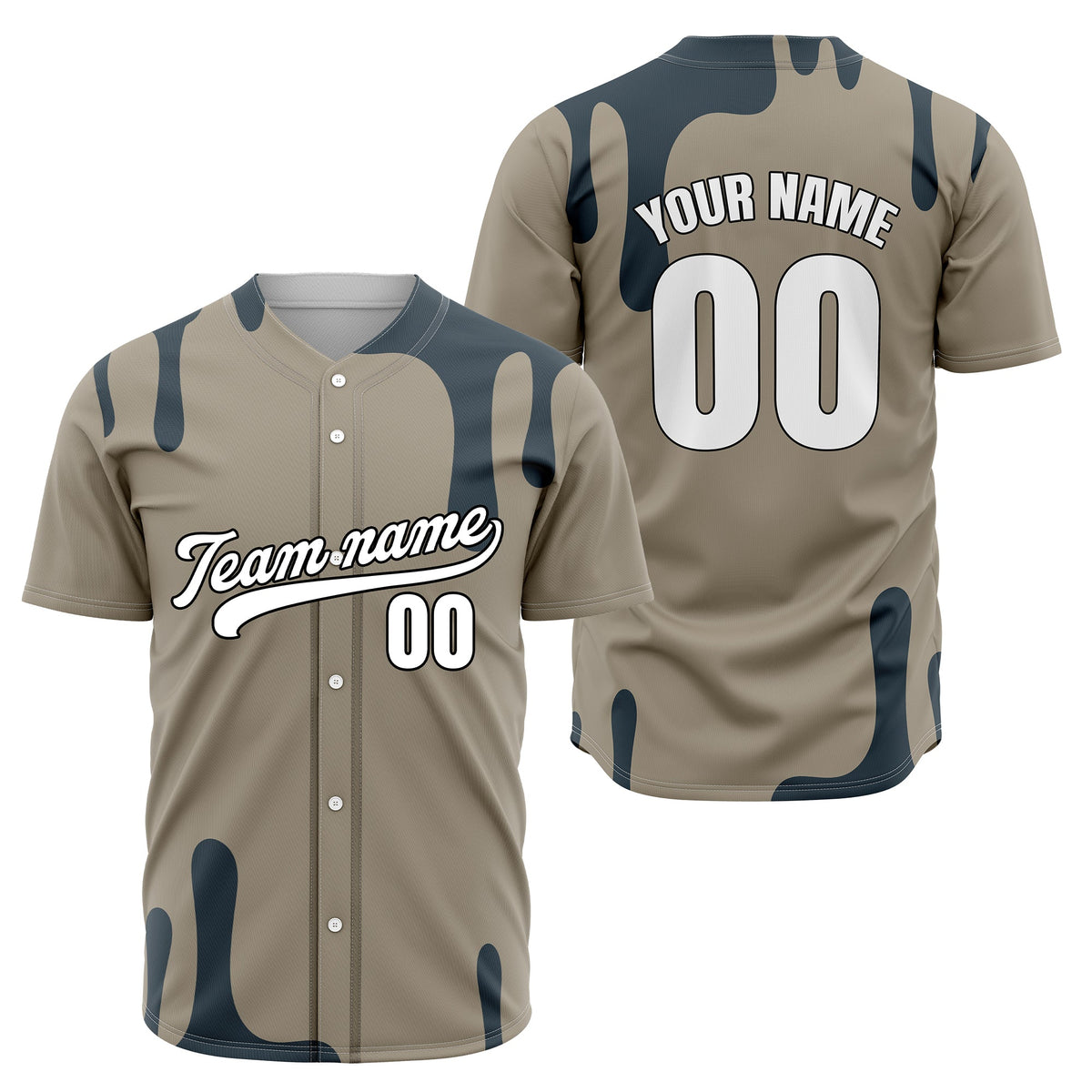 Custom Ink Dripline Black Sports Jersey Personalized Uniform with Name & Number