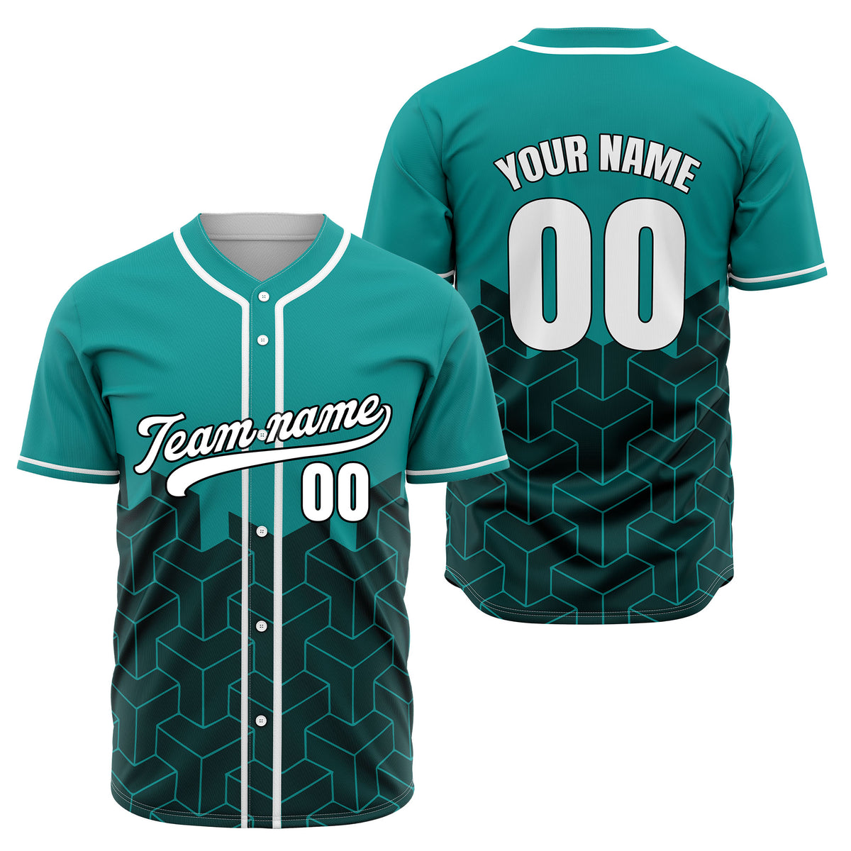 Custom Grid Iron Blue Baseball Sports Jersey Personalized Uniform with Name & Number
