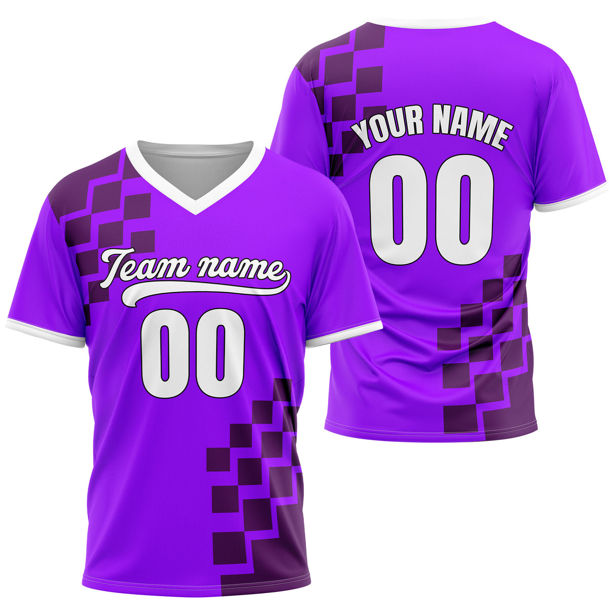 Custom Shadow Pixel Yellow Baseball Sports Jersey Personalized Uniform with Name & Number