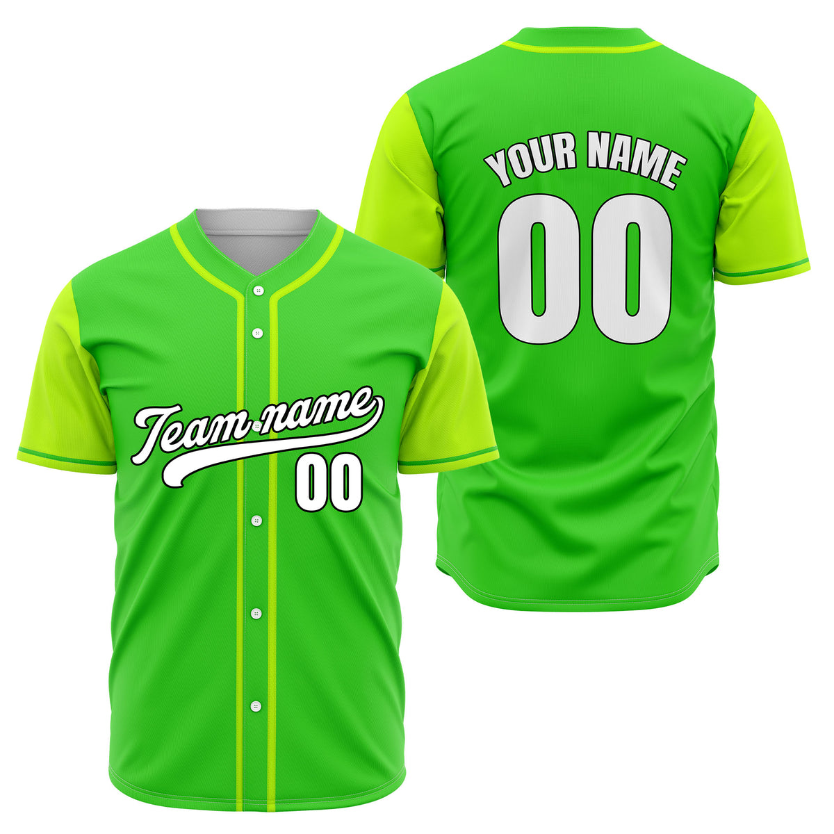 Custom Crimson Neon Green Raglan Style Baseball Sports Jersey Personalized Uniform with Name &amp; Number
