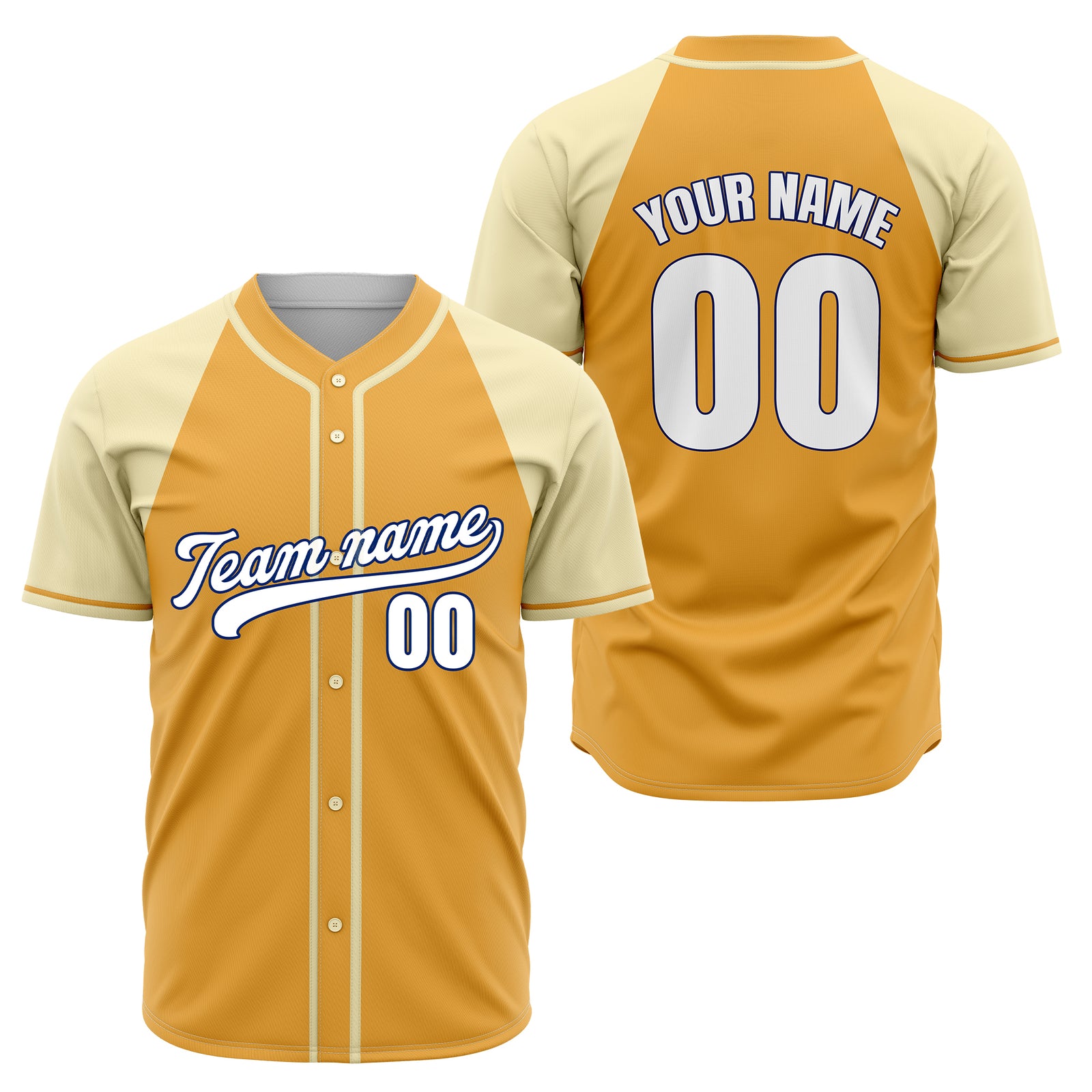 Custom Desert Blaze Black Raglan Style Baseball Sports Jersey Personalized Uniform with Name & Number