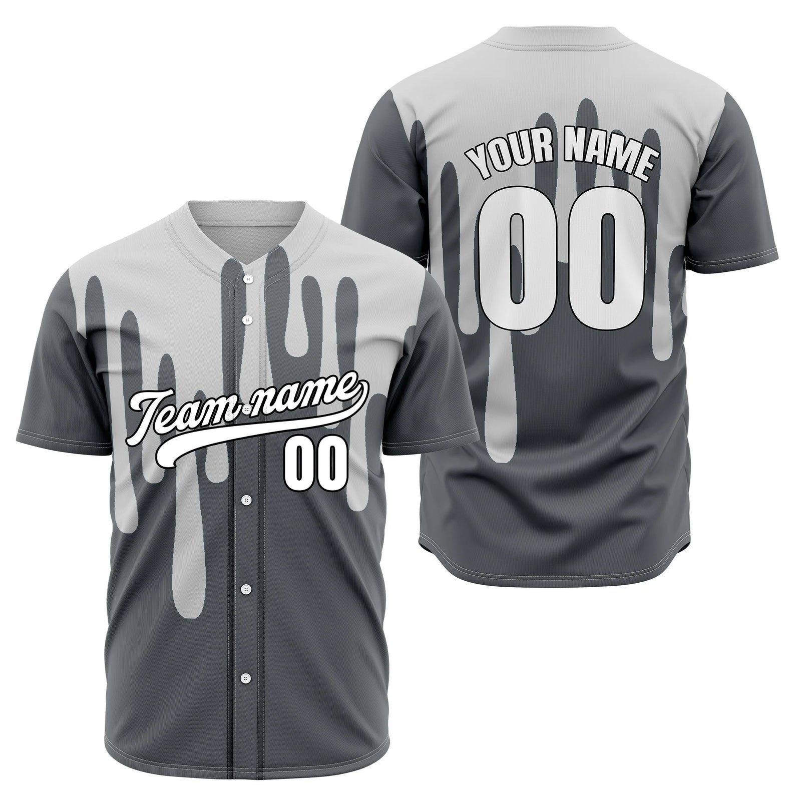 Custom Ink Drip Sports Jersey Personalized Uniform with Name & Number