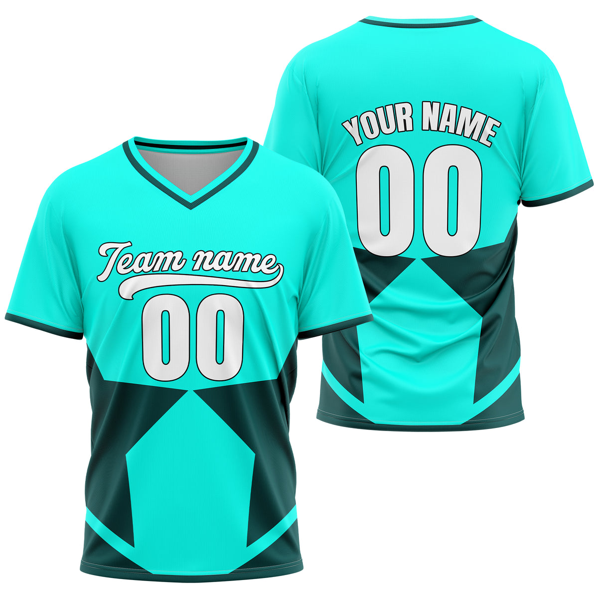 Custom NovaLine Aqua Pullover Baseball Sports Jersey Personalized Uniform with Name &amp; Number