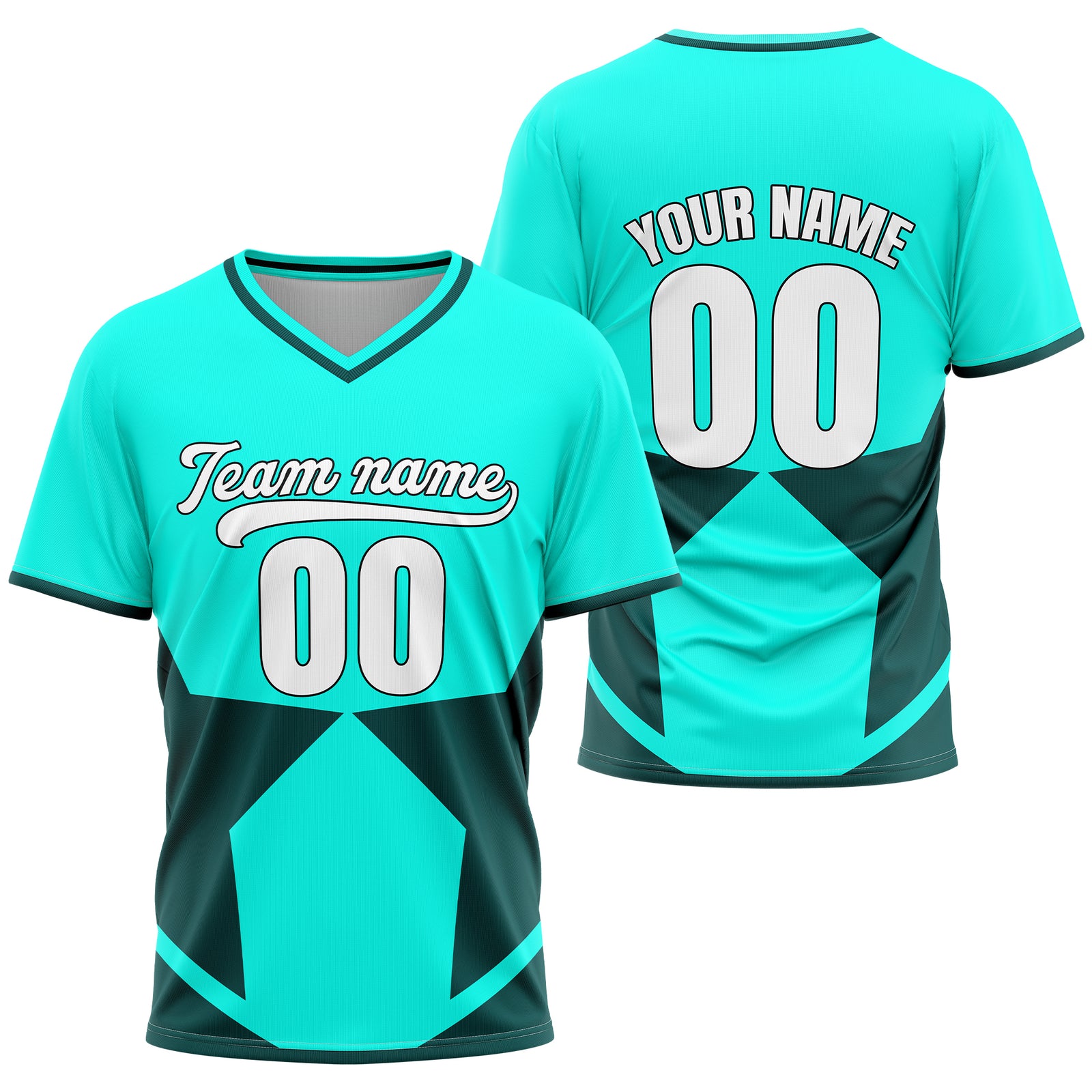 Custom NovaLine Aqua Pullover Baseball Sports Jersey Personalized Uniform with Name & Number