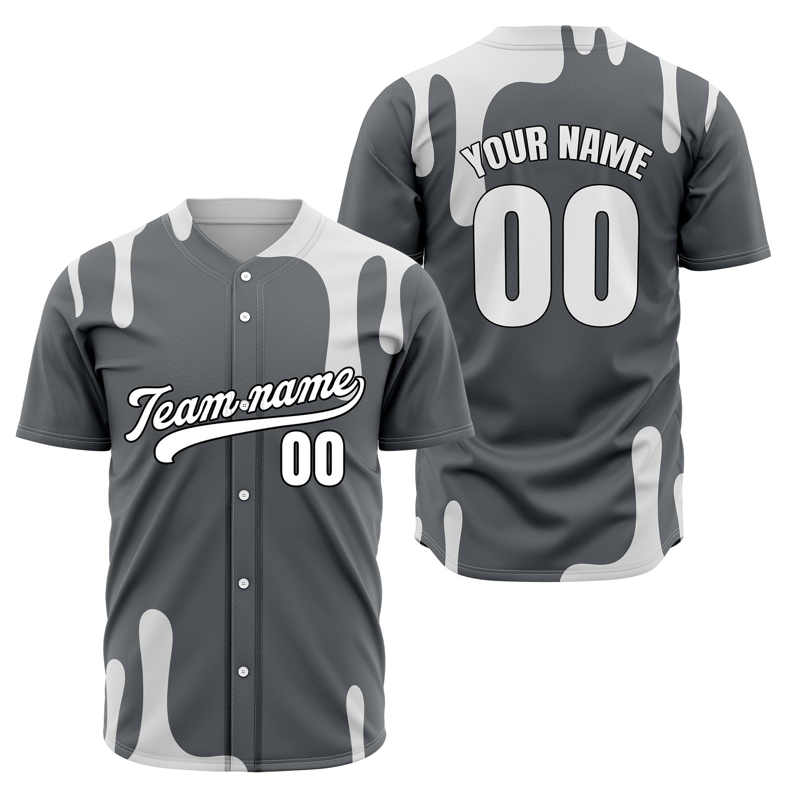 Custom Ink Dripline Black Sports Jersey Personalized Uniform with Name & Number