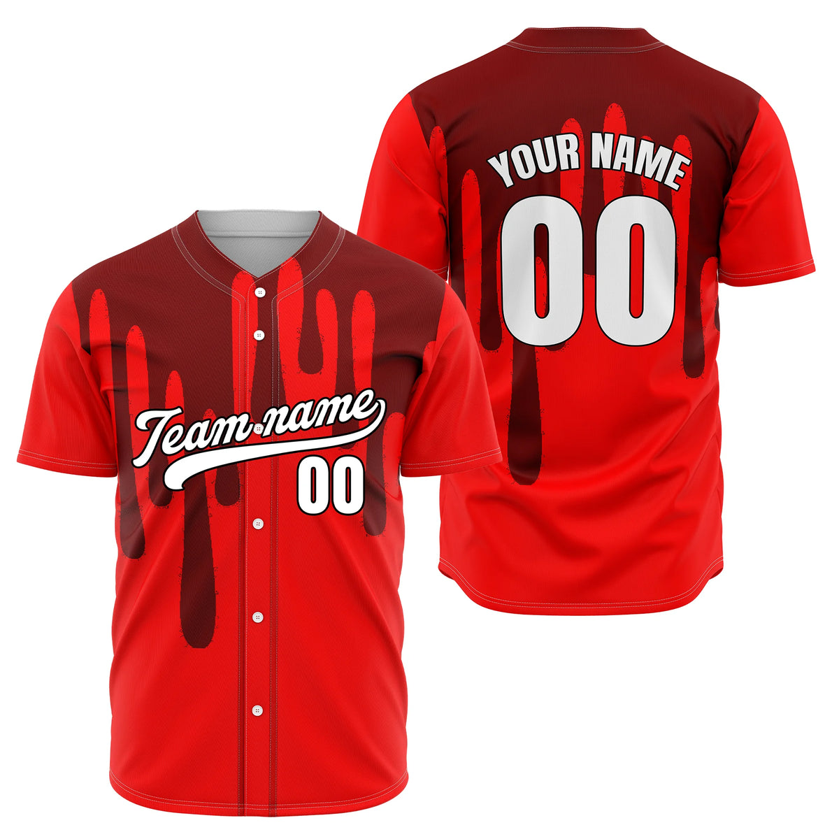 Custom Ink Drip Sports Jersey Personalized Uniform with Name & Number