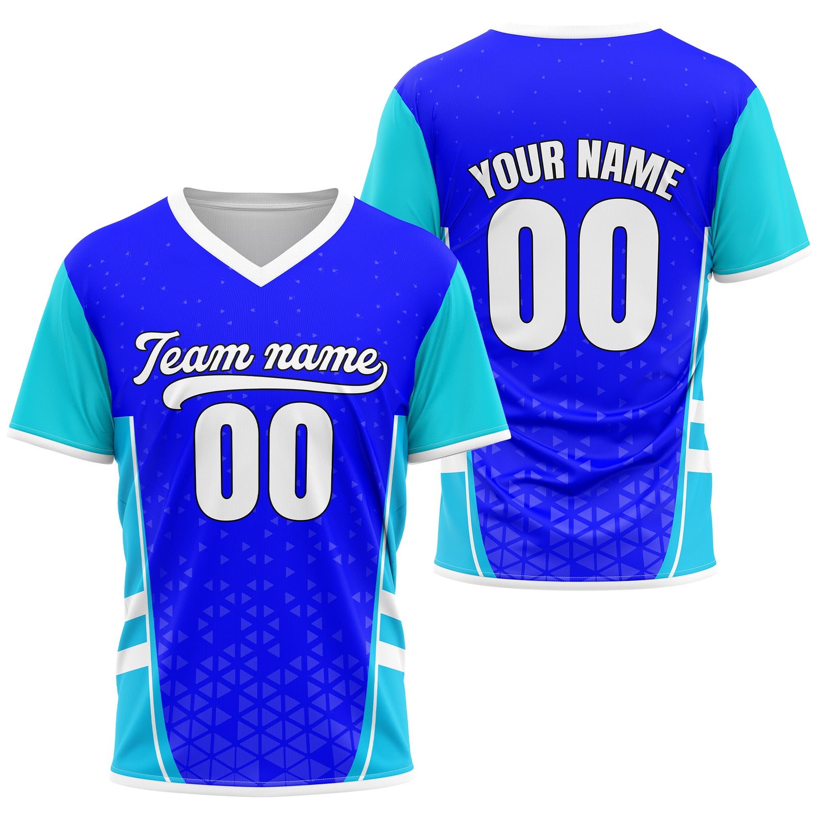 Custom HexaFade Blue Pullover Baseball Sports Jersey Personalized Uniform with Name & Number