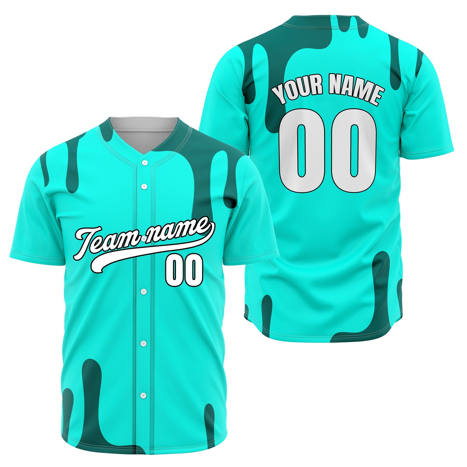 Custom Ink Dripline Black Sports Jersey Personalized Uniform with Name & Number