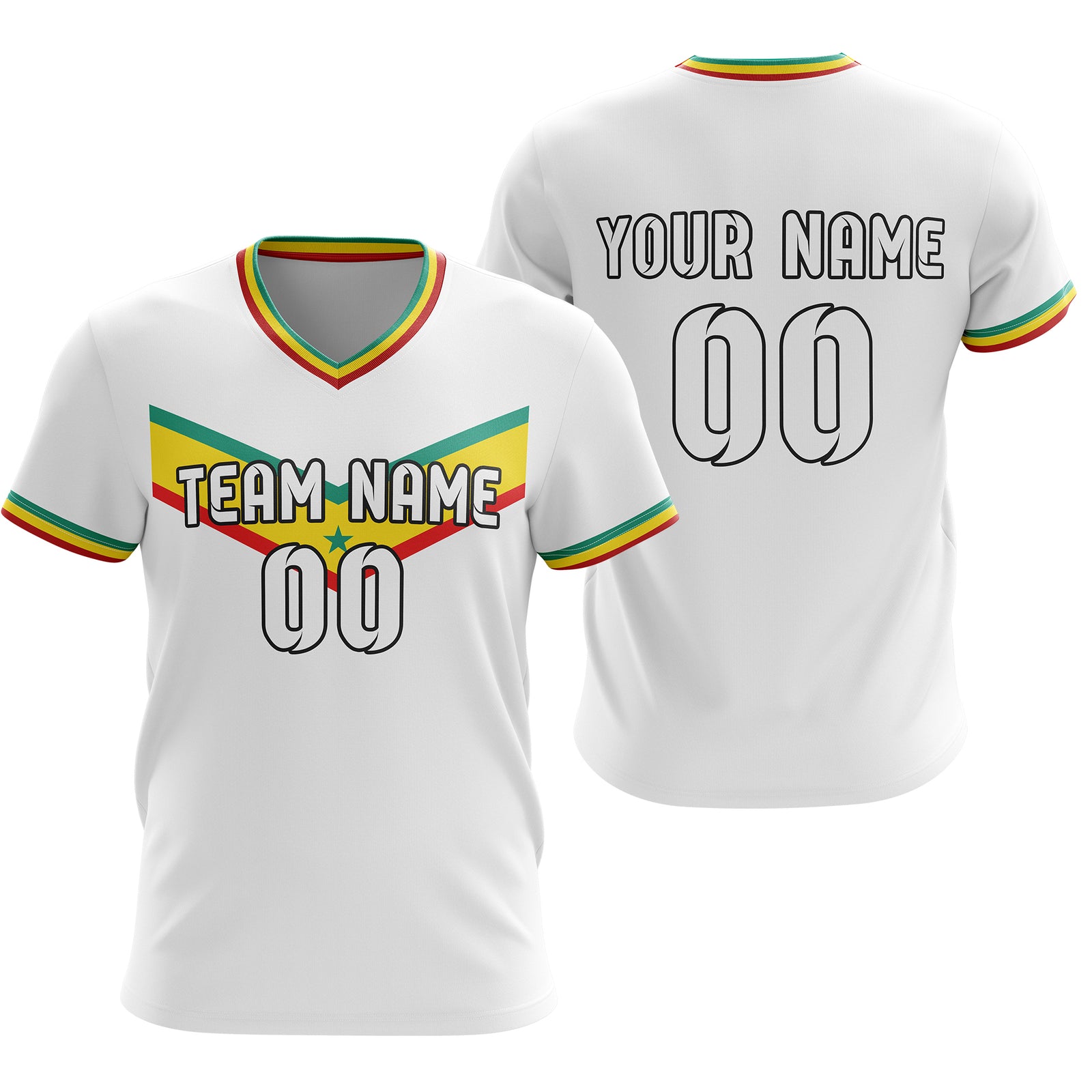 Custom SENEGAL Fan Jersey Personalized with Name & Number
