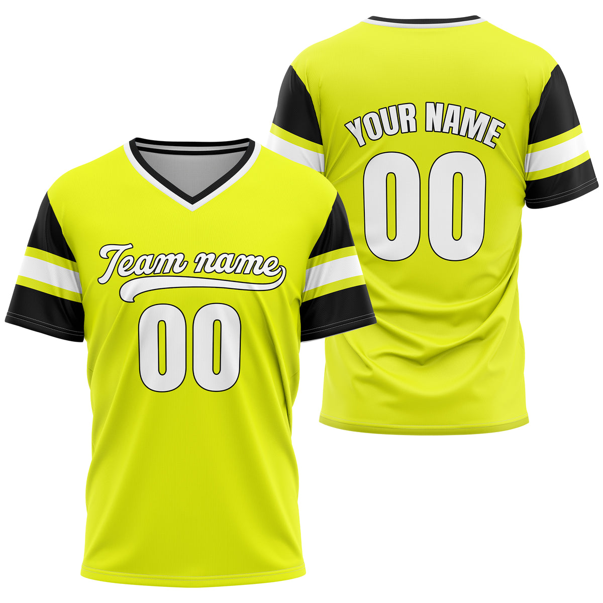 Custom StormLine Yellow Pullover Baseball Sports Jersey Personalized Uniform with Name &amp; Number