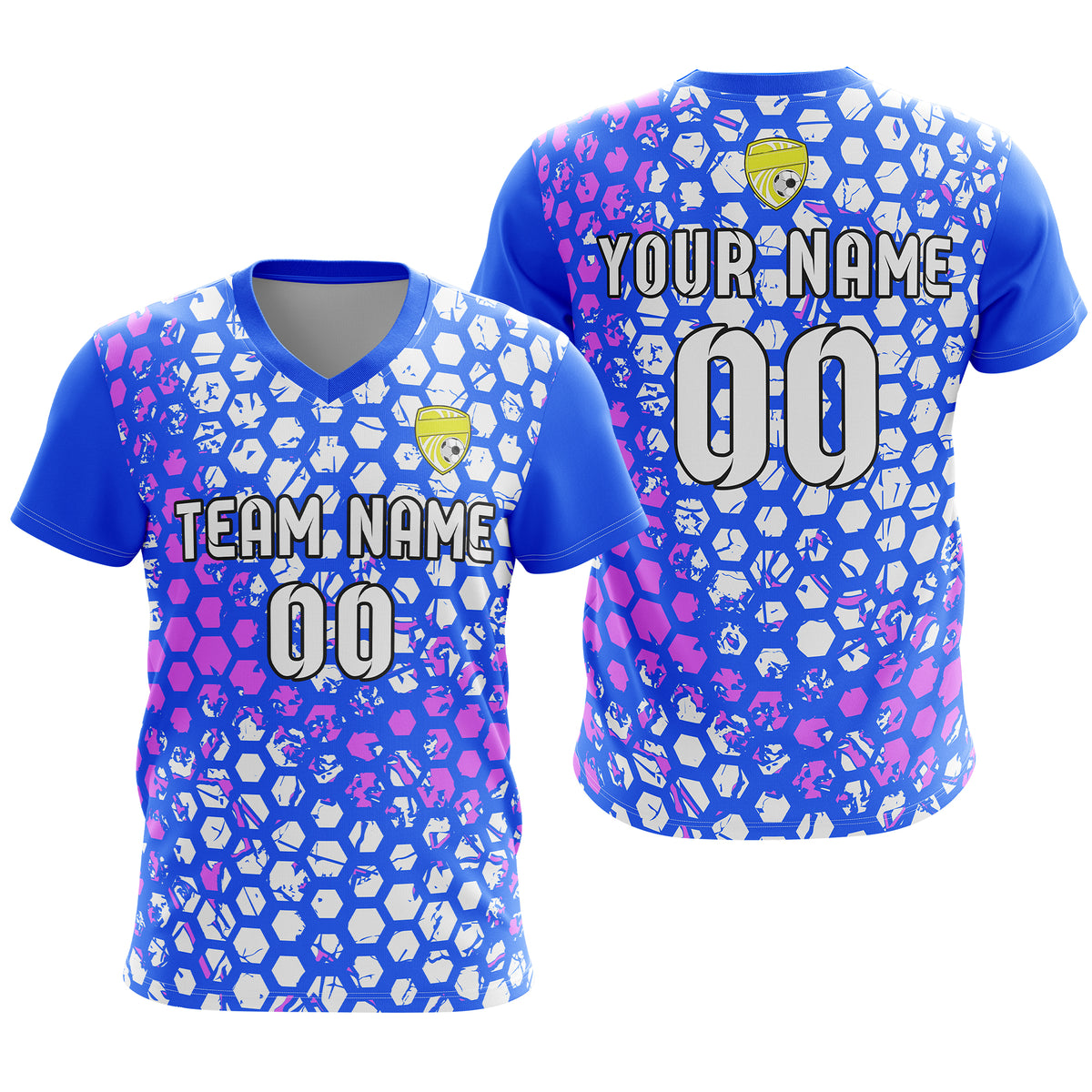 Custom Soccer V Neck HexStrike Jersey Grey Sport Soccer Tops Jersey