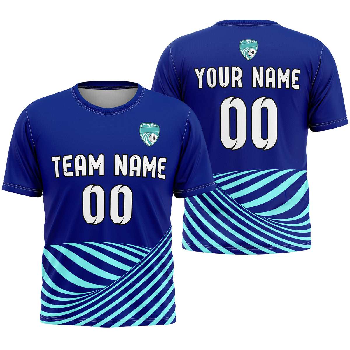 Custom Soccer R Stripes SurgeLine Navy Sports Tops Jersey