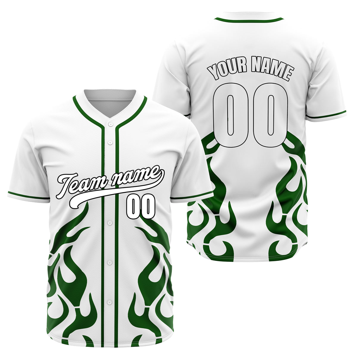 Custom Shadow Flames Red Baseball Sports Jersey Personalized Uniform with Name & Number