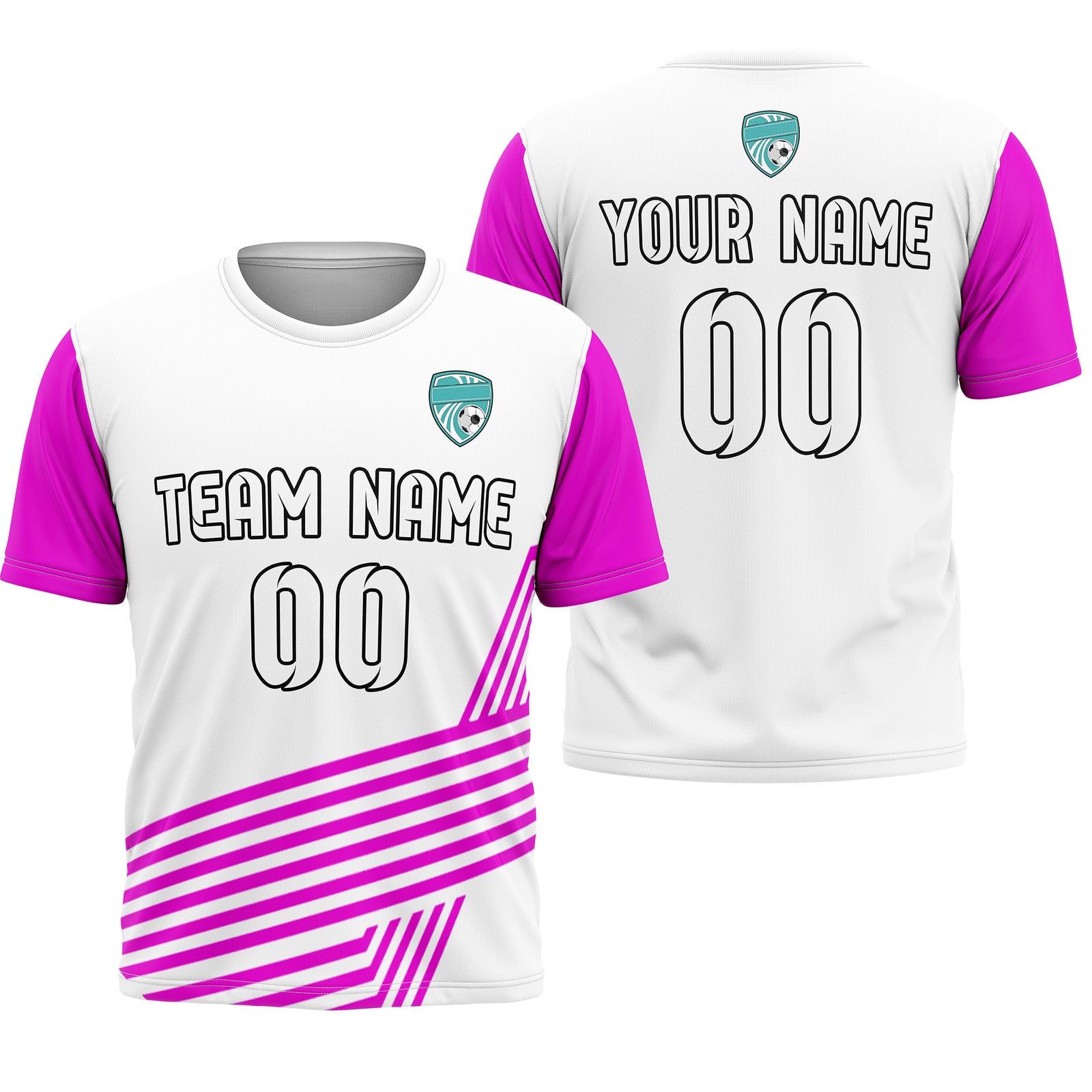 Custom Soccer R Side Pattern Black Rapid Line Sports Tops Jersey