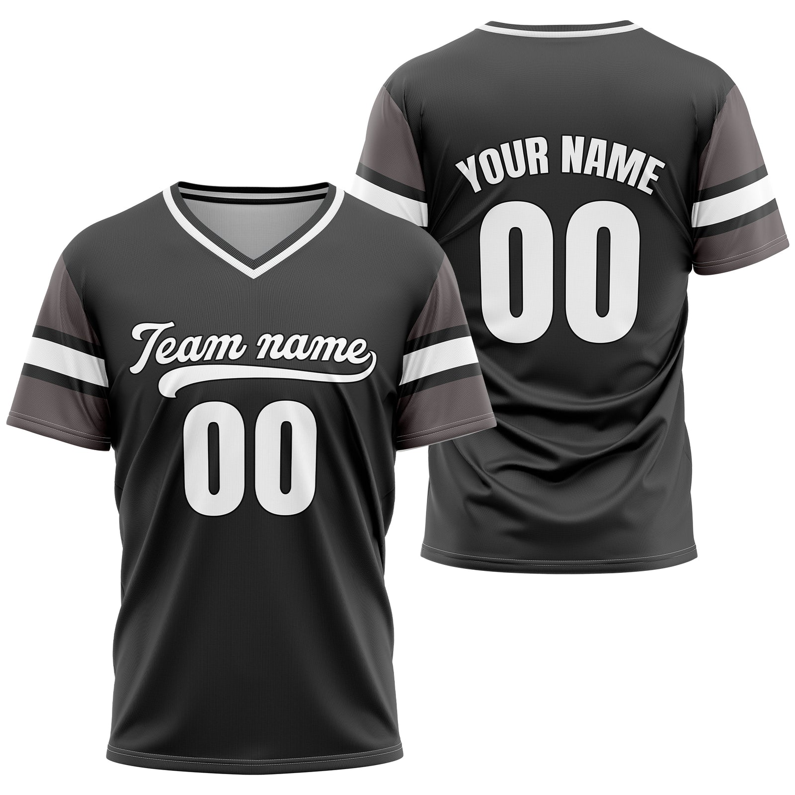 Custom StormLine Dark Grey Pullover Baseball Sports Jersey Personalized Uniform with Name & Number