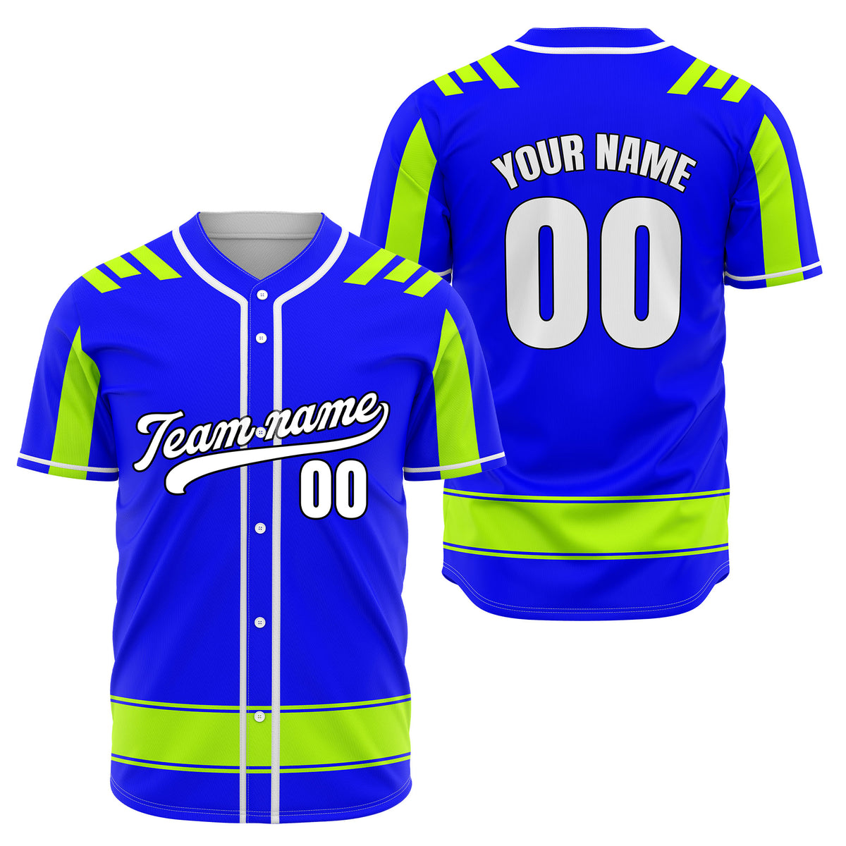 Custom Radiant Strike Blue Raglan Style Baseball Sports Jersey Personalized Uniform with Name &amp; Number