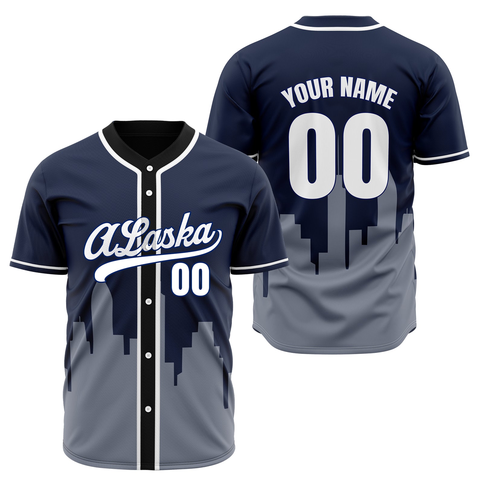 Custom City Horizon Navy Baseball Sports Jersey Personalized Uniform with Name & Number
