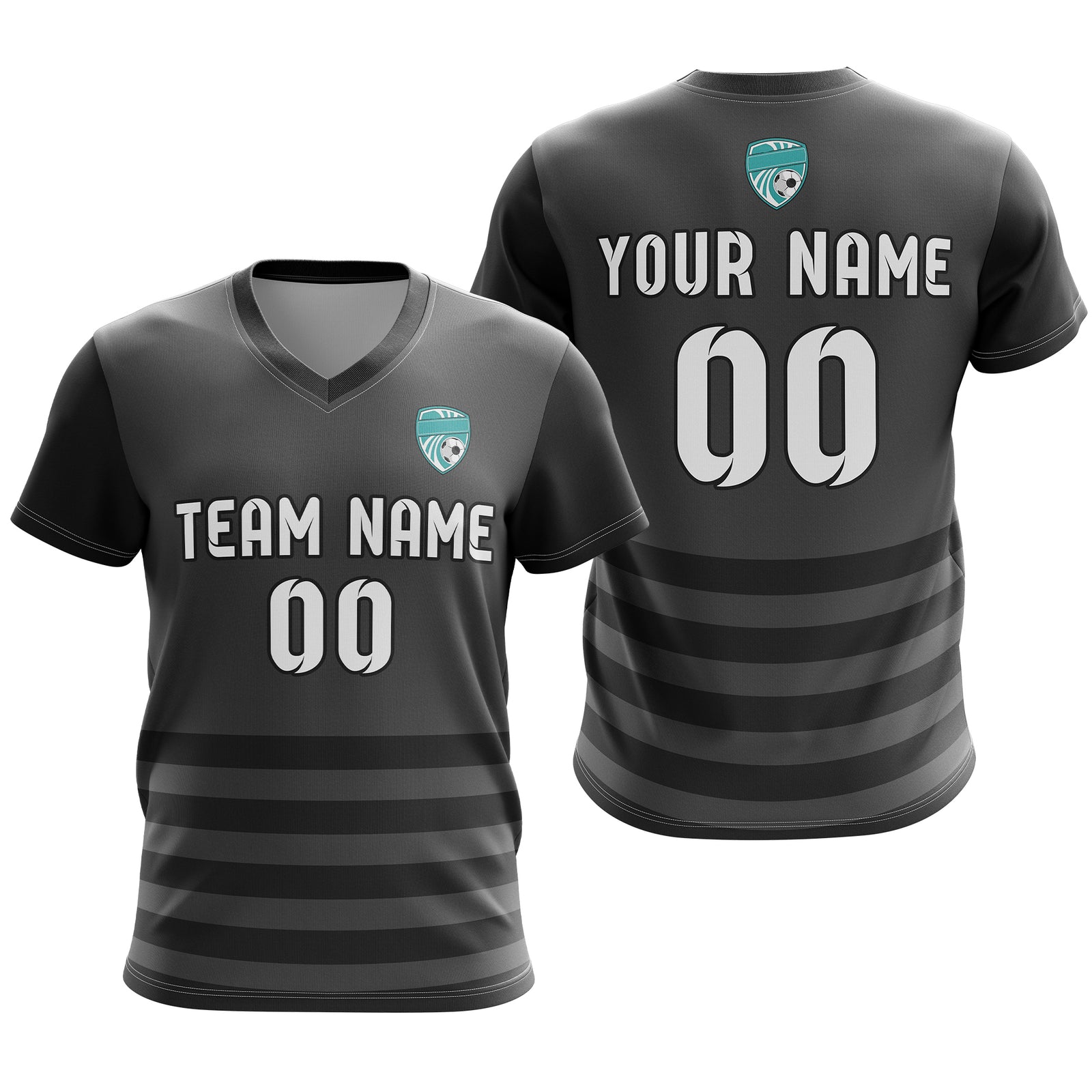 Custom BaseLine Stripe Dark Grey  Sport Tops Jersey