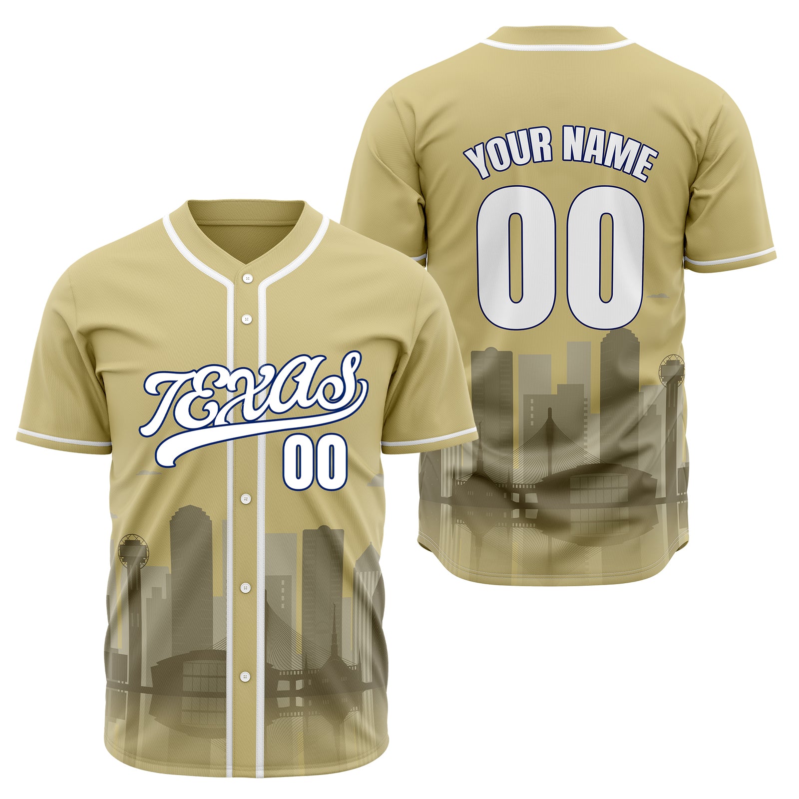 Custom City Lights Black Baseball Sports Jersey Personalized Uniform with Name & Number