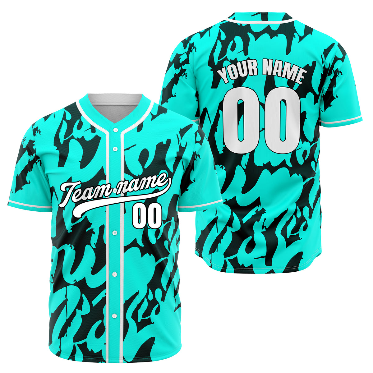 Custom Graffiti Sox Blue Baseball Sports Jersey Personalized Uniform with Name & Number