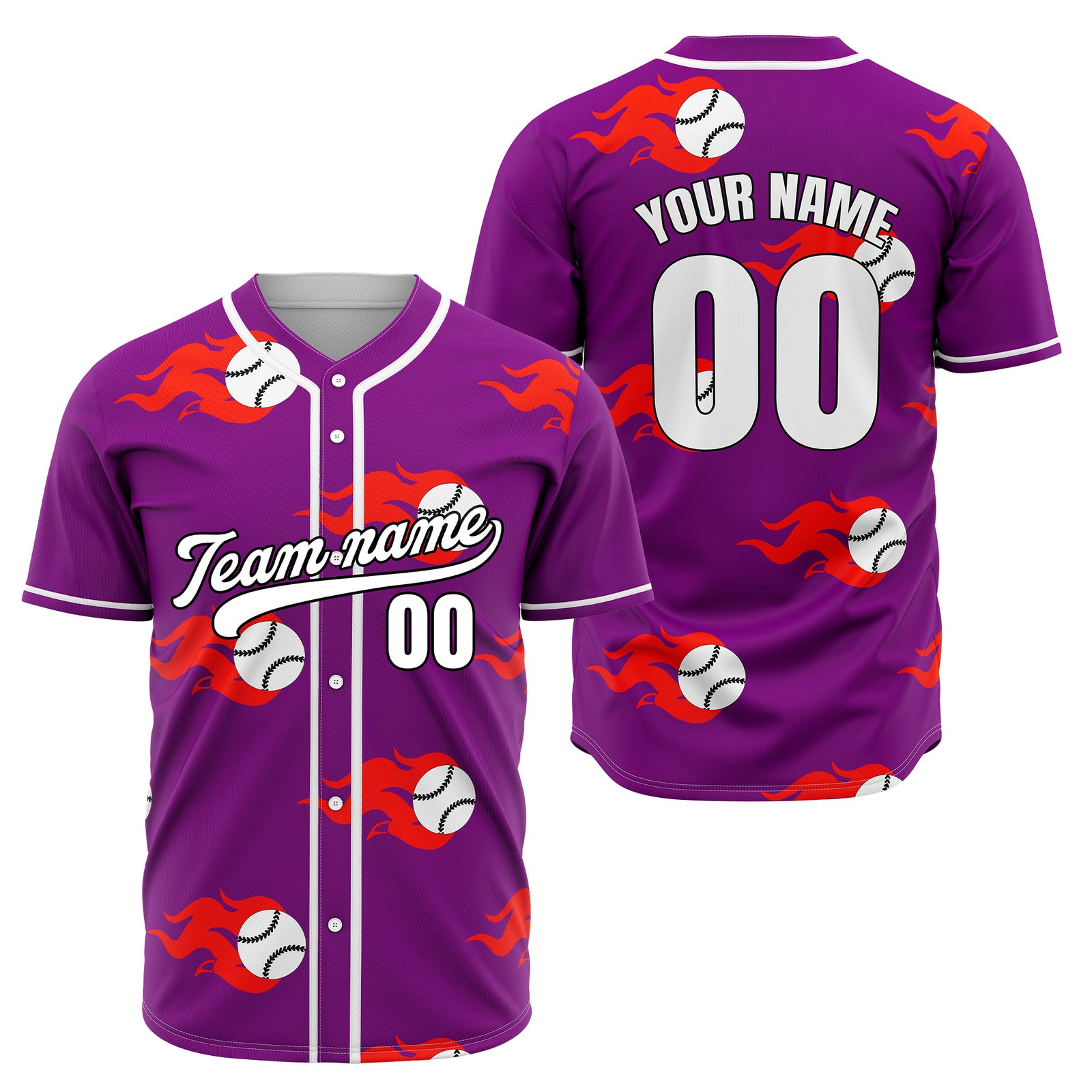 Custom Fireballers Grey Baseball Sports Jersey Personalized Uniform with Name & Number