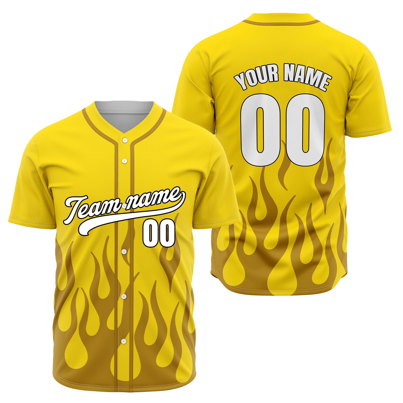 Custom Frost Fire Khaki Baseball Sports Jersey Personalized Uniform with Name & Number