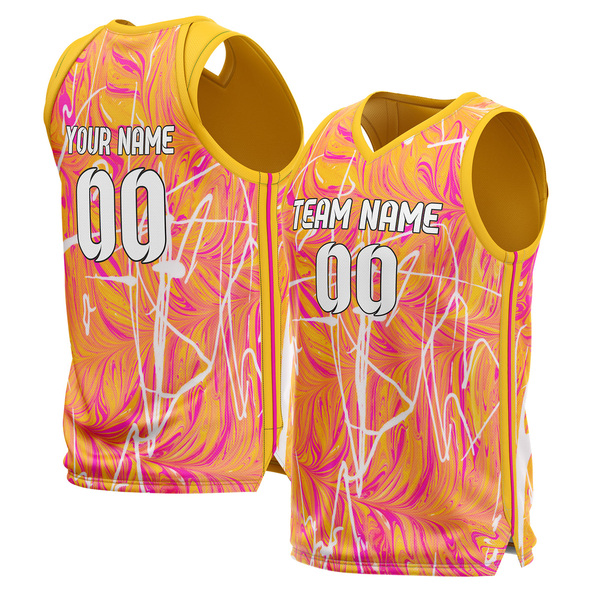 Graphti pattern - Orange