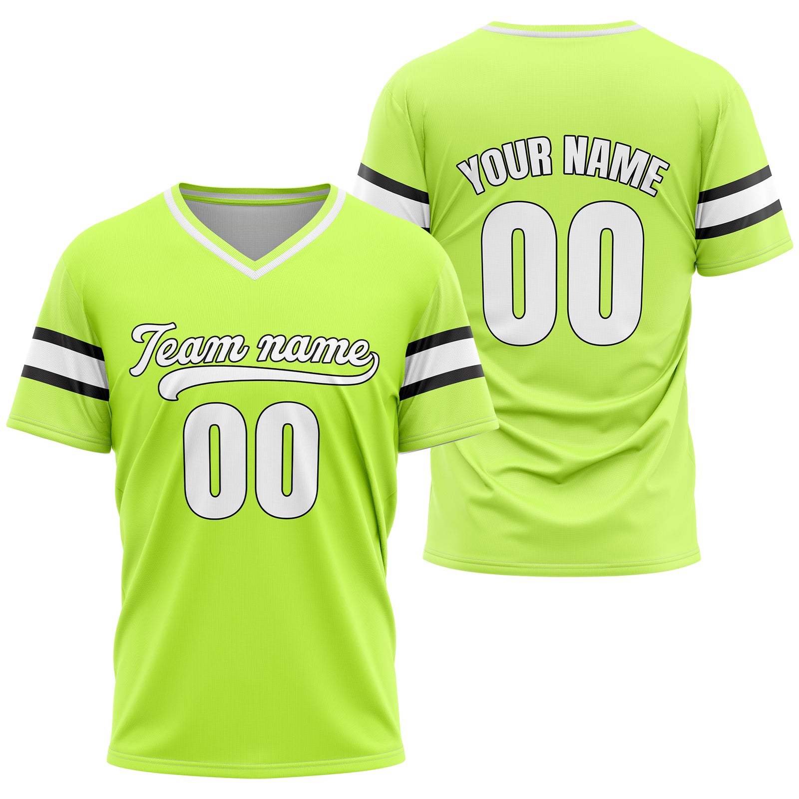 Custom StormLine Neon Green Pullover Baseball Sports Jersey Personalized Uniform with Name & Number
