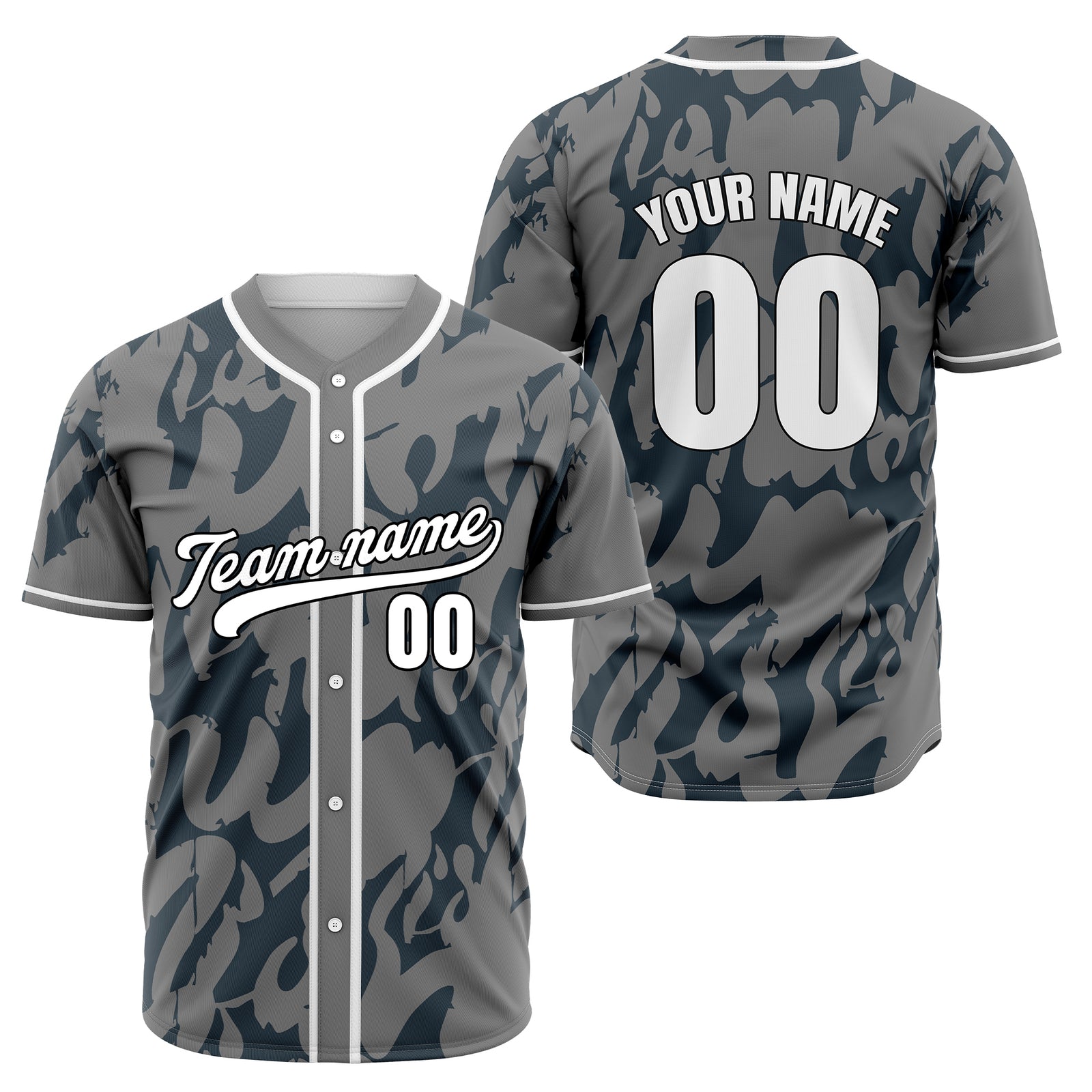 Custom Graffiti Sox Blue Baseball Sports Jersey Personalized Uniform with Name & Number
