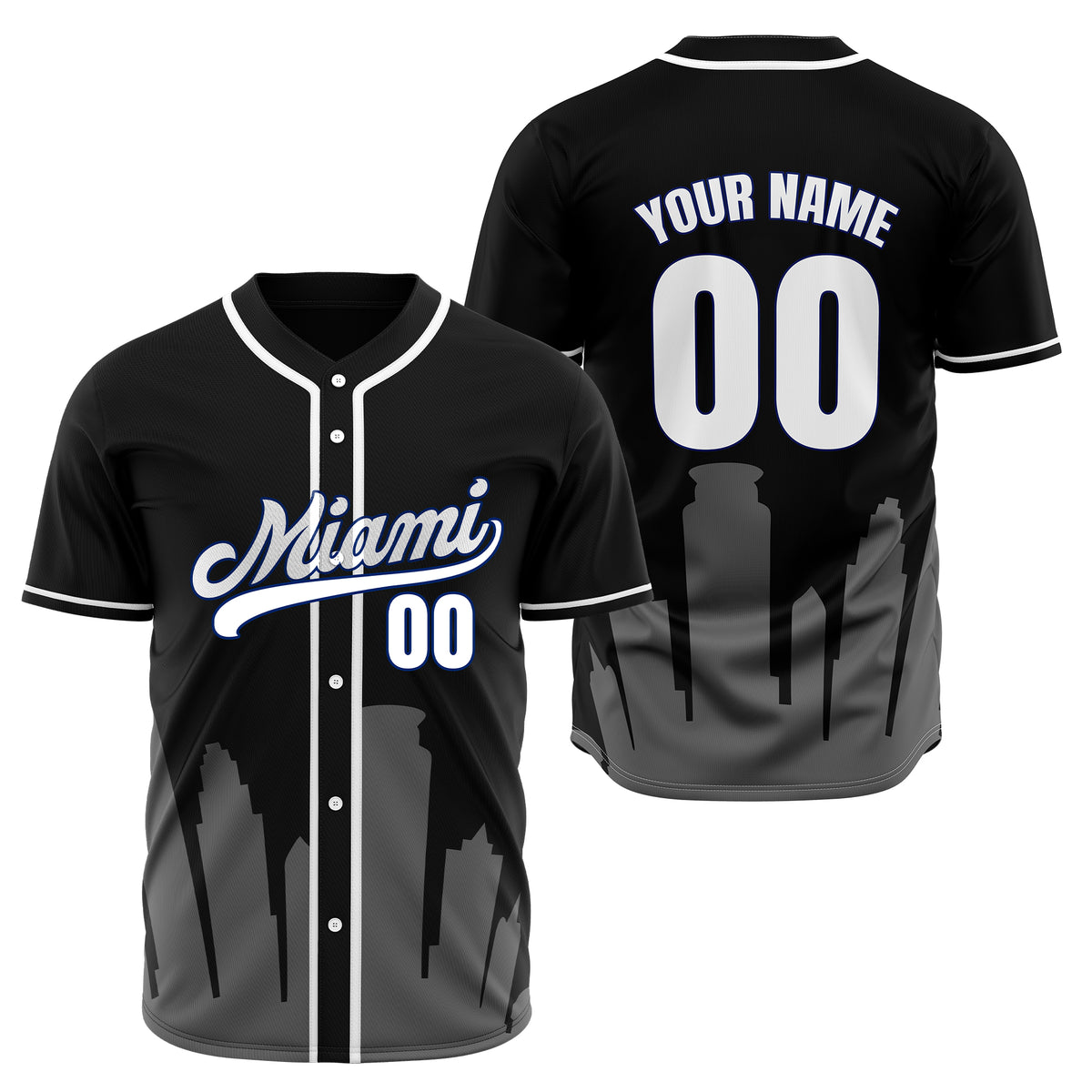 Custom City Tide Blue Baseball Sports Jersey Personalized Uniform with Name & Number