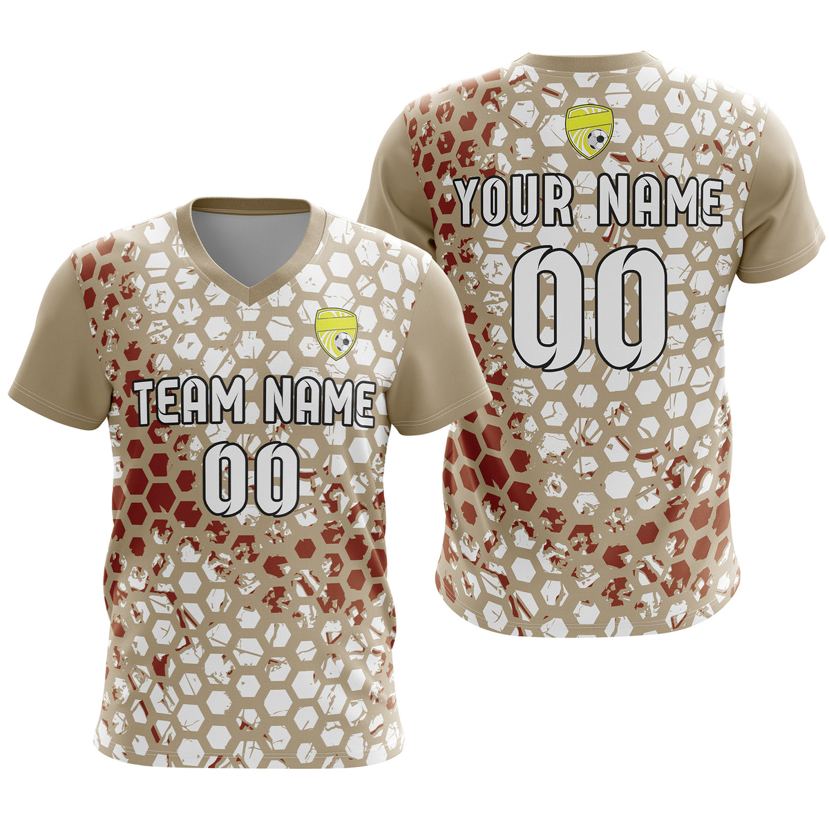 Custom Soccer V Neck HexStrike Jersey Grey Sport Soccer Tops Jersey