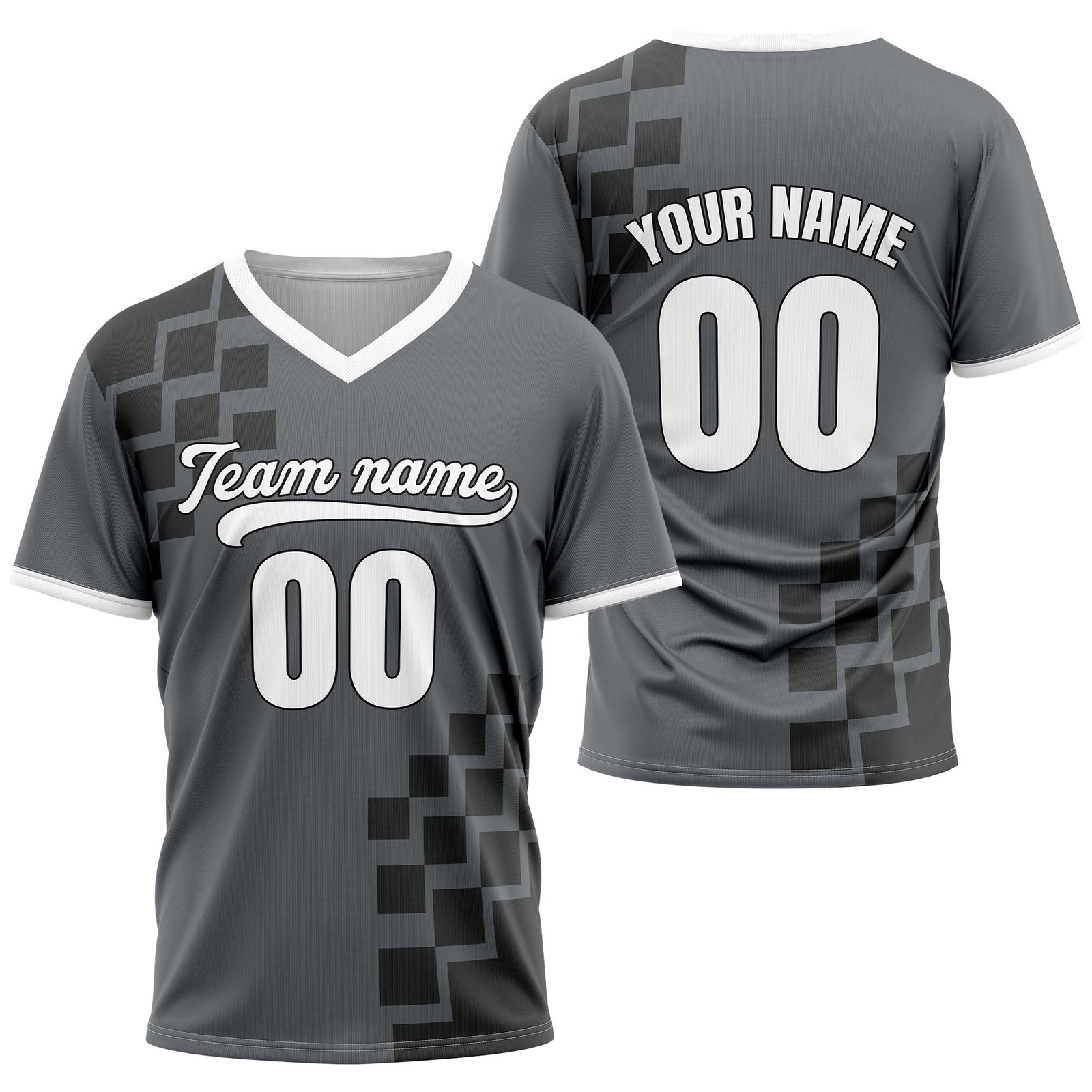 Custom Shadow Pixel Yellow Baseball Sports Jersey Personalized Uniform with Name & Number
