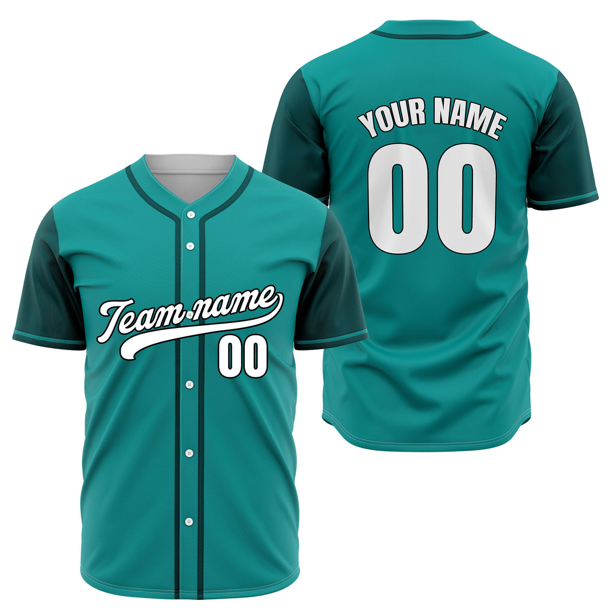 Custom Crimson Teal Raglan Style Baseball Sports Jersey Personalized Uniform with Name &amp; Number