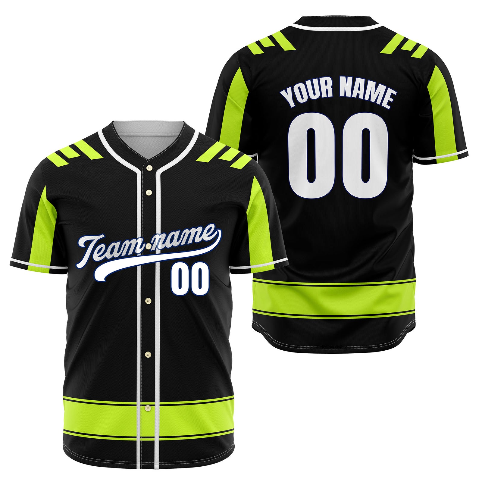Custom Radiant Strike Black Raglan Style Baseball Sports Jersey Personalized Uniform with Name & Number