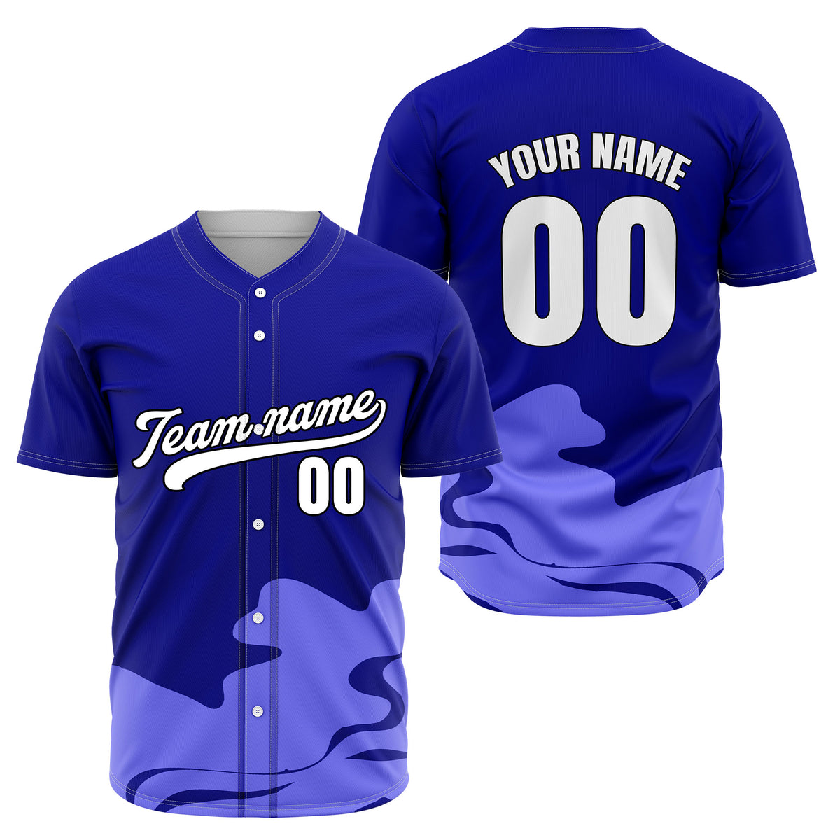 Custom Aqua Baseball Wave Sports Jersey Personalized Uniform with Name & Number
