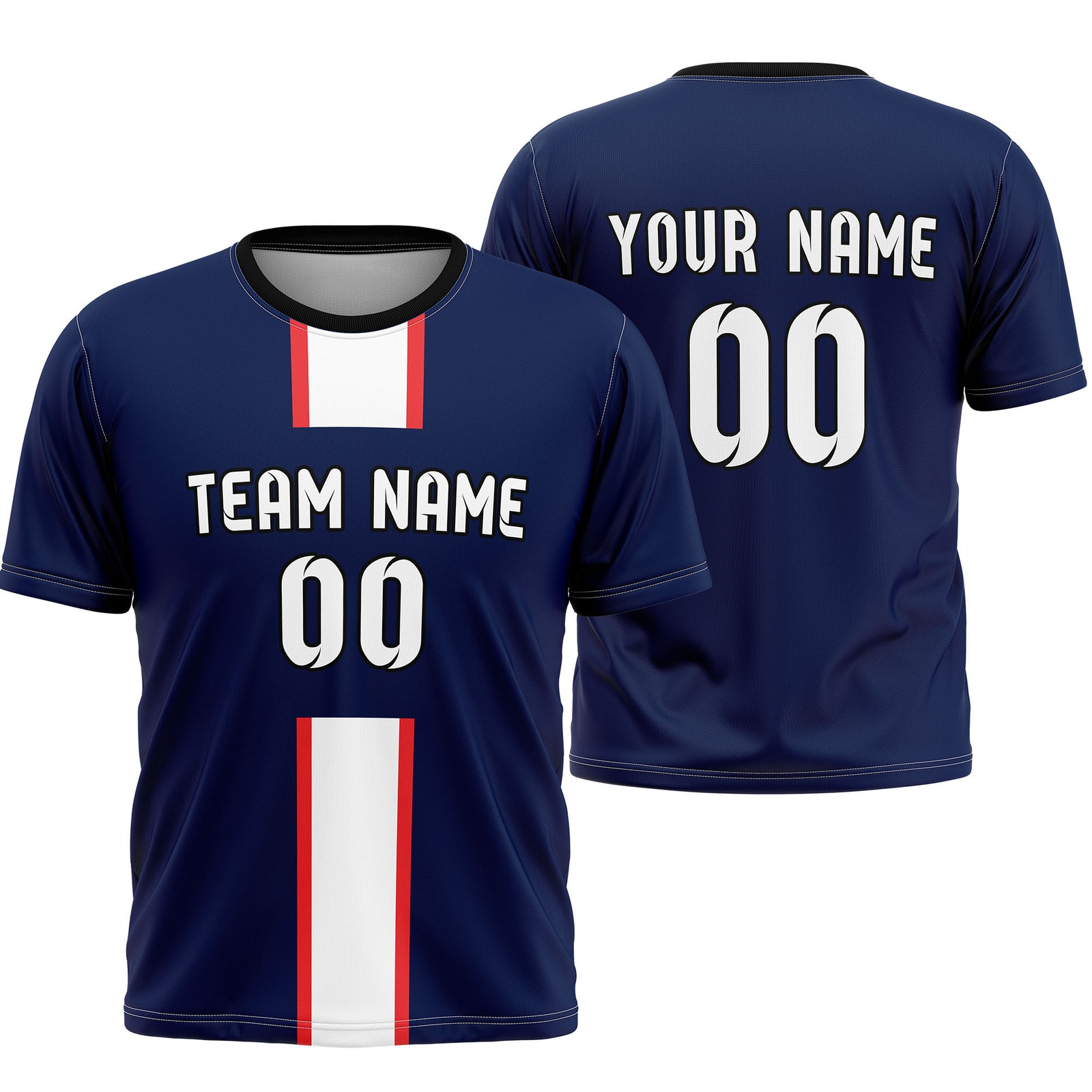 Custom Paris Saint Fan Jersey Personalized with Name & Number