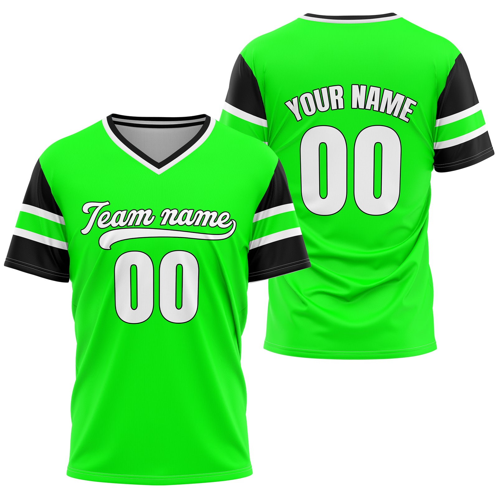 Custom StormLine Green Pullover Baseball Sports Jersey Personalized Uniform with Name & Number