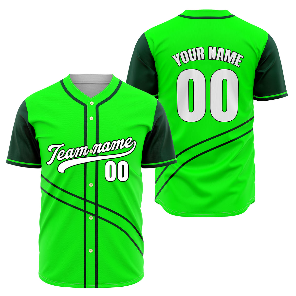 Custom Swift Yellow Raglan Style Baseball Sports Jersey Personalized Uniform with Name & Number