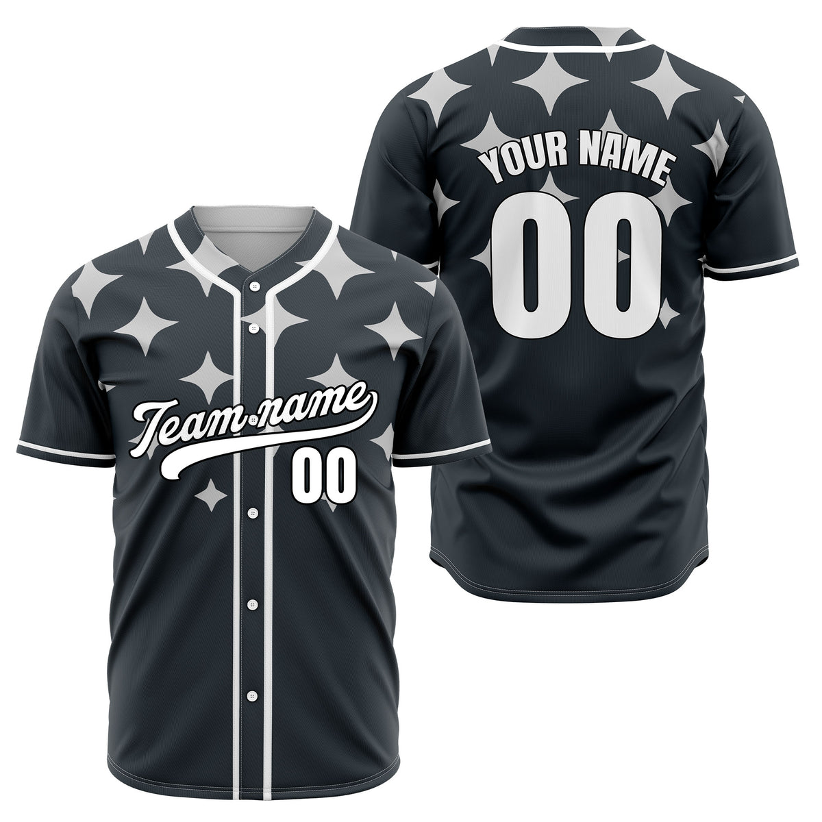 Custom Starlight Blue Baseball Sports Jersey Personalized Uniform with Name & Number