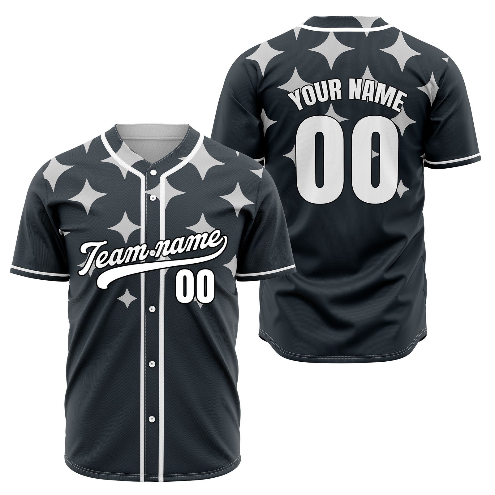 Custom Starlight Blue Baseball Sports Jersey Personalized Uniform with Name & Number
