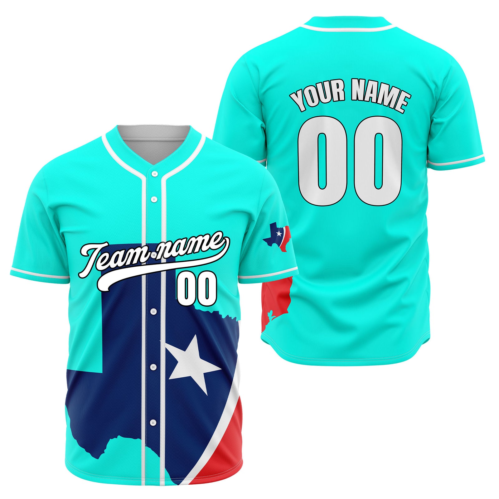 Custom Heart of Texas Baseball Sports Jersey Personalized Uniform with Name & Number