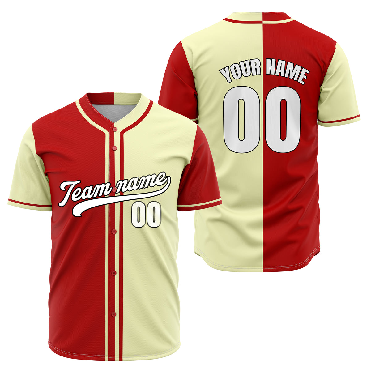 Custom Split Baseball Purple Sports Jersey Personalized Uniform with Name & Number