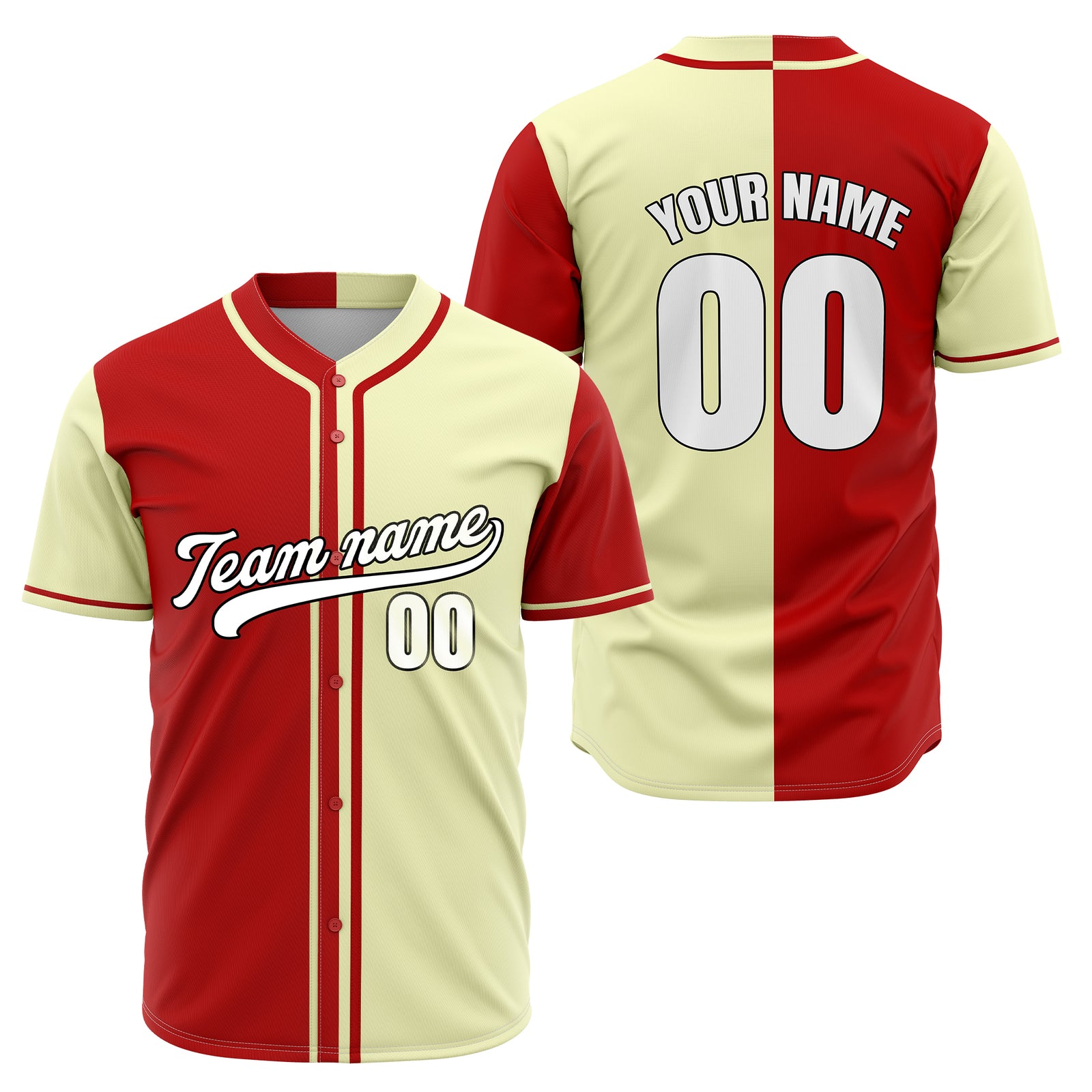 Custom Split Baseball Purple Sports Jersey Personalized Uniform with Name & Number