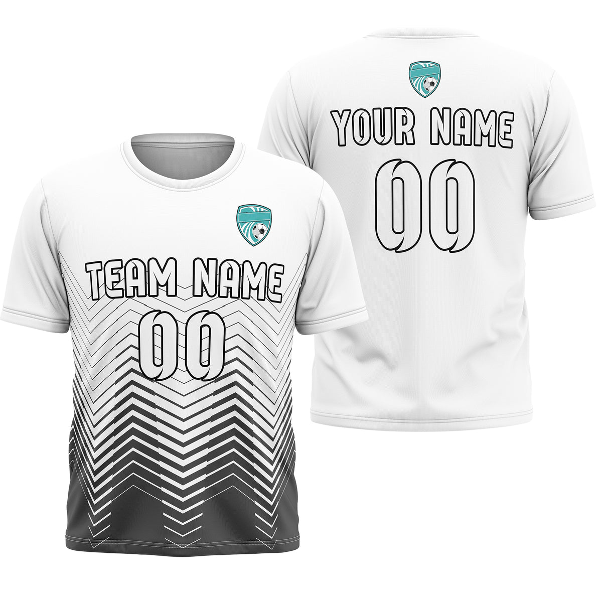 Custom Soccer R Side Pattern Blue Apex Strike Sports Tops Jersey