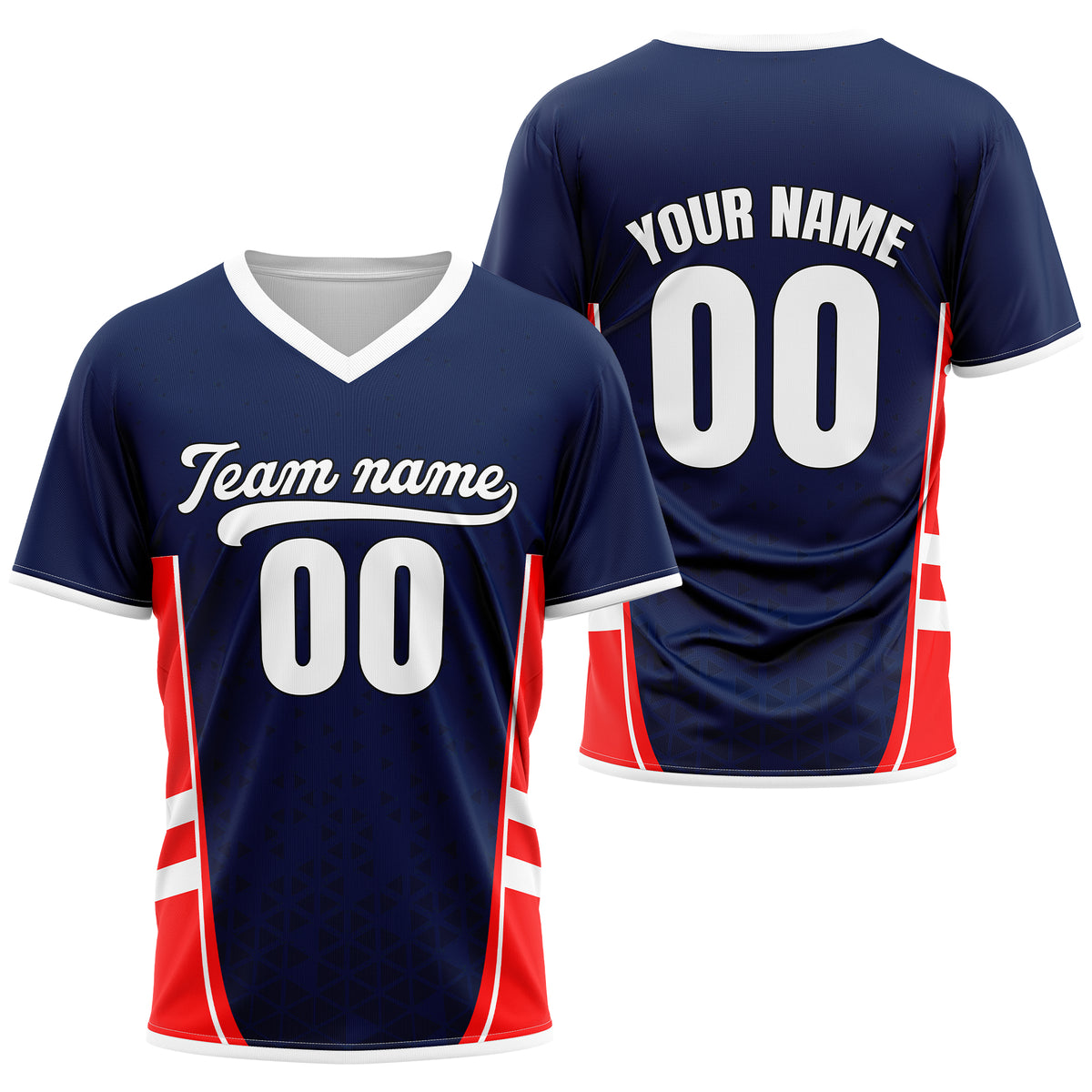 Custom HexaFade Blue Pullover Baseball Sports Jersey Personalized Uniform with Name & Number
