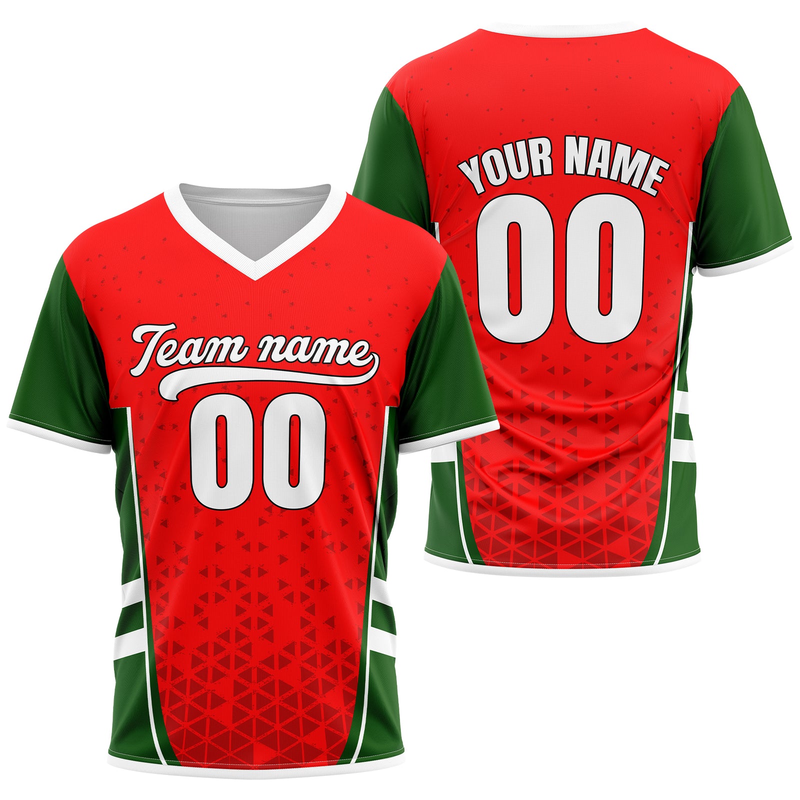 Custom HexaFade Red Pullover Baseball Sports Jersey Personalized Uniform with Name & Number