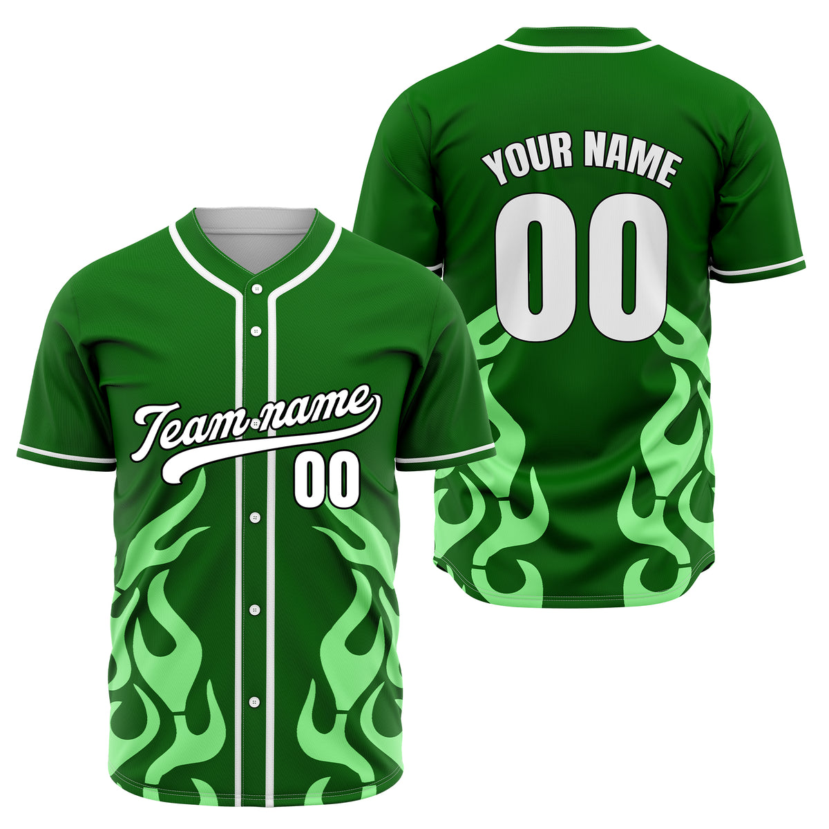 Custom Shadow Flames Red Baseball Sports Jersey Personalized Uniform with Name & Number