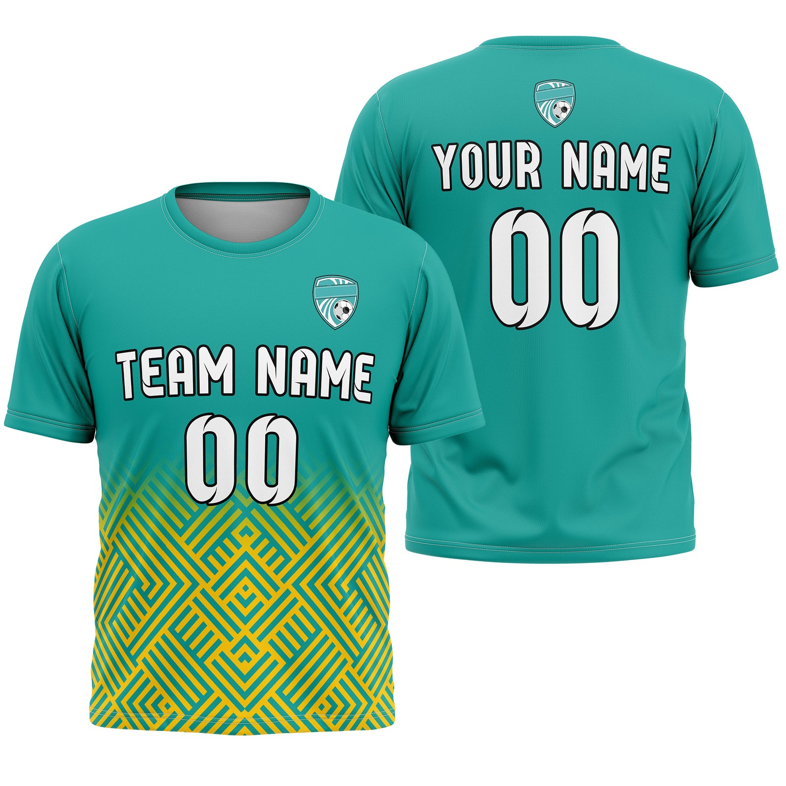 Custom Soccer  R Side Pattern Black Shadow Line Sport Tops Jersey