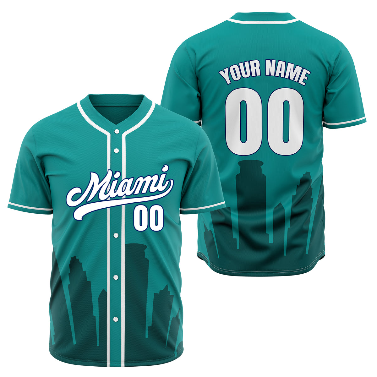 Custom City Tide Blue Baseball Sports Jersey Personalized Uniform with Name & Number